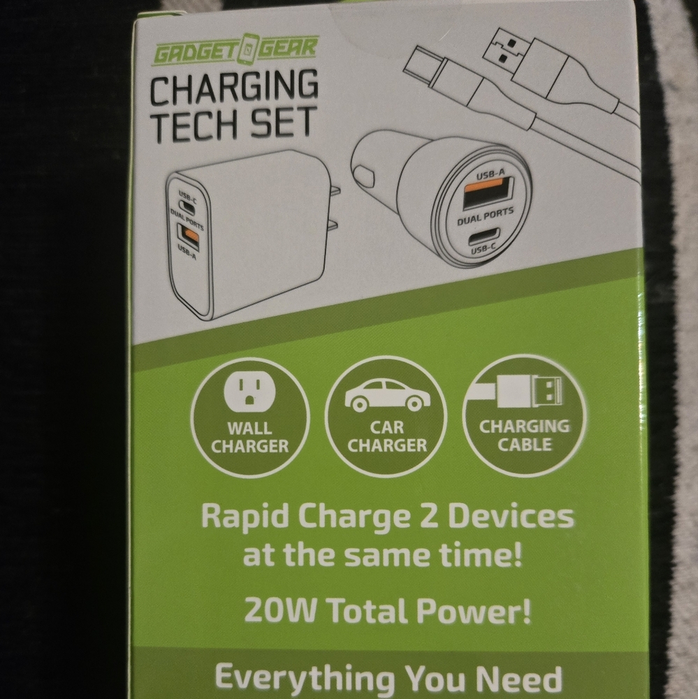 Rebel Girl Rapid Charge 2 Devices At The Same Time Usb-a Usb-c 3ft 20 Watt Charg - Picture 2 of 3